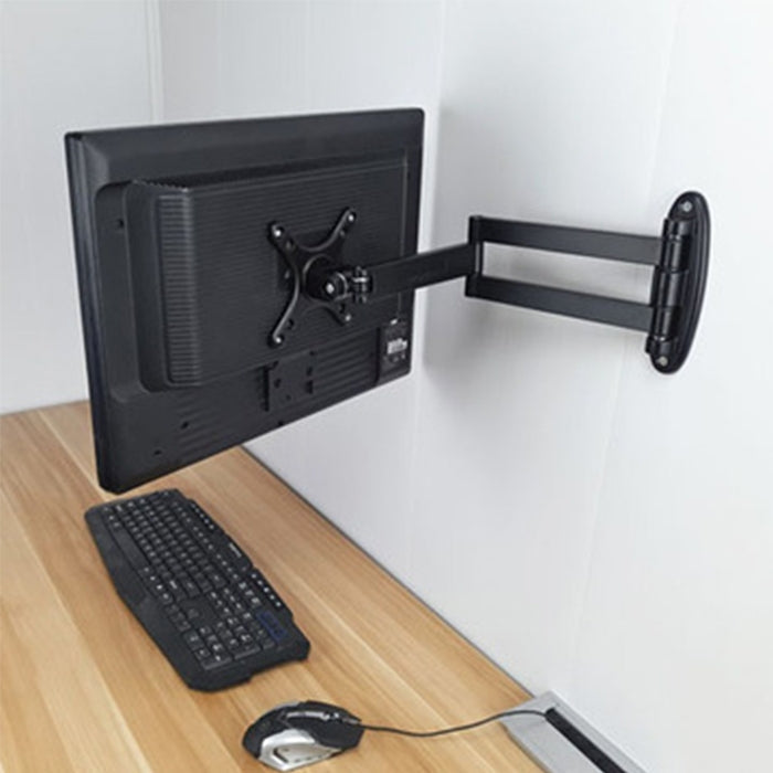 Lisslune | Computer LCD Monitor Wall Mounted Universal Tilt Bracket (Black)