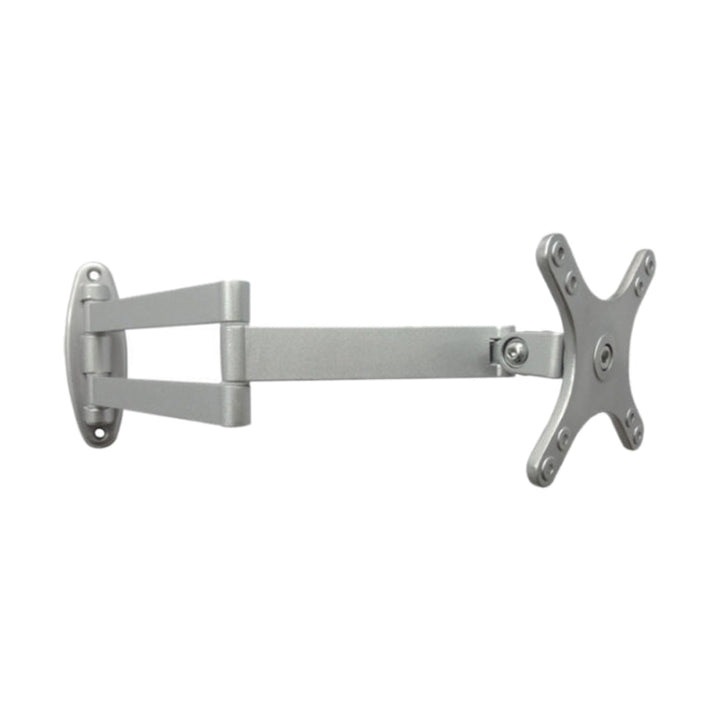 Lisslune | Computer LCD Monitor Wall Mounted Universal Swivel Bracket (Silver)