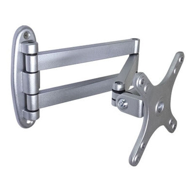 Lisslune | Computer LCD Monitor Wall Mounted Universal Swivel Bracket (Silver)
