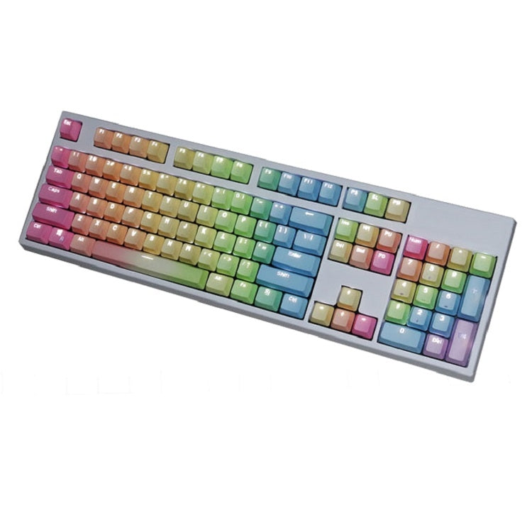 Lisslune | 104 Keys Translucent Dip-dyed Keycaps (Rainbow Dip)
