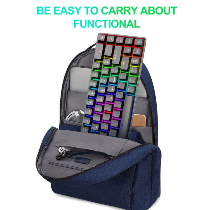 Lisslune | ZIYOU LANG T8 68 Keys RGB Illuminated Gaming Mechanical Keyboard, Cable Length: 1.6 m (White Green Shaft)