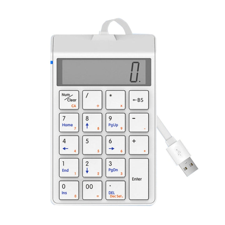 Lisslune | Sunreed SKB886S 19 Keys Wired Keyboard with Digital USB Interface, Cable Length: 1.5m (White)
