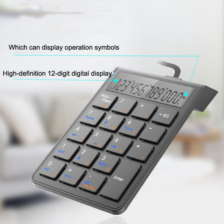 Lisslune | Sunreed SKB886S 19 Keys Wired Keyboard with Digital USB Interface, Cable Length: 1.5m (White)