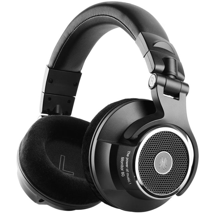 Lisslune | OneOdio M80 Open Three-Band Balanced Monitor Mixer Studio DJ HIFI Wired Headset, Cable Length: 3m (Black)