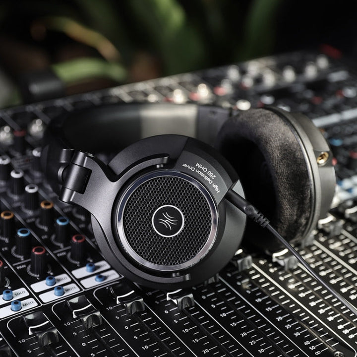 Lisslune | OneOdio M80 Open Three-Band Balanced Monitor Mixer Studio DJ HIFI Wired Headset, Cable Length: 3m (Black)