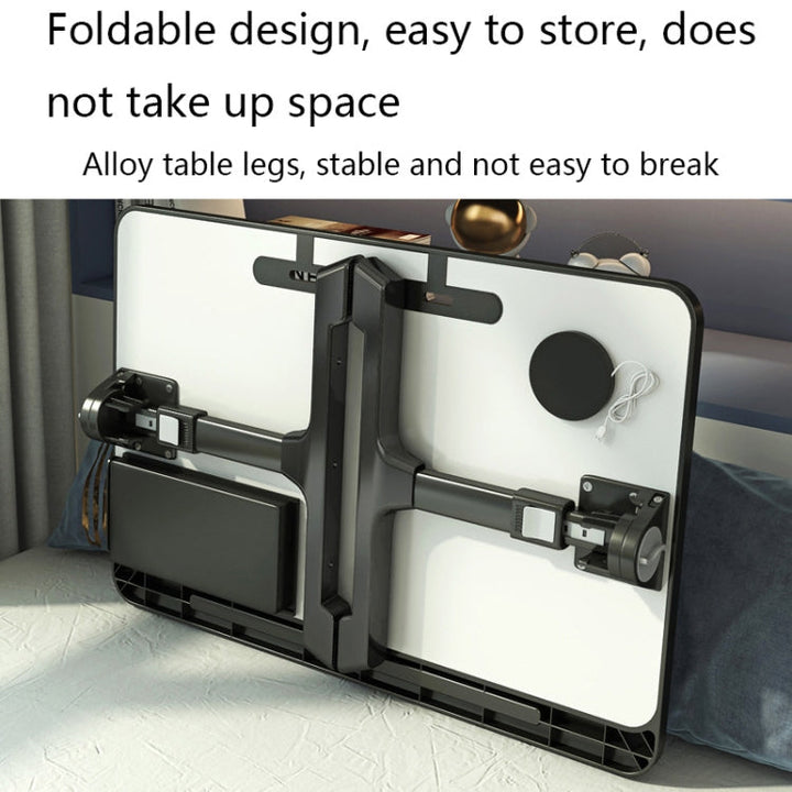 Lisslune | N6 Foldable and Collapsible Bed Computer Desk, Style: Basic Type