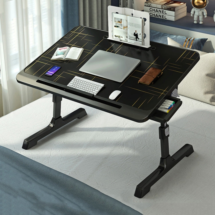 Lisslune | N6 Lift and Folding Bed Computer Desk, Style: Drawer+Shelf