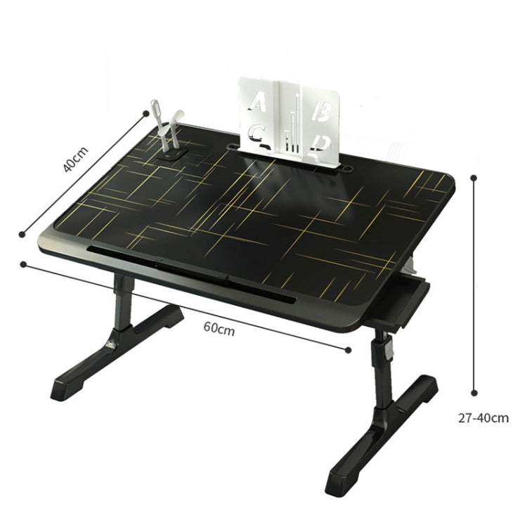 Lisslune | N6 Lift and Folding Bed Computer Desk, Style: Drawer+Shelf