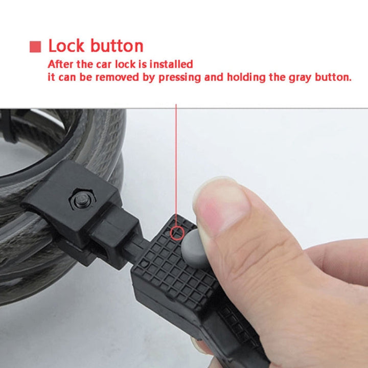 Lisslune | ULAC AL-3P Bicycle Alarm Cable Lock Mountain Bike Lock Bicycle Accessories