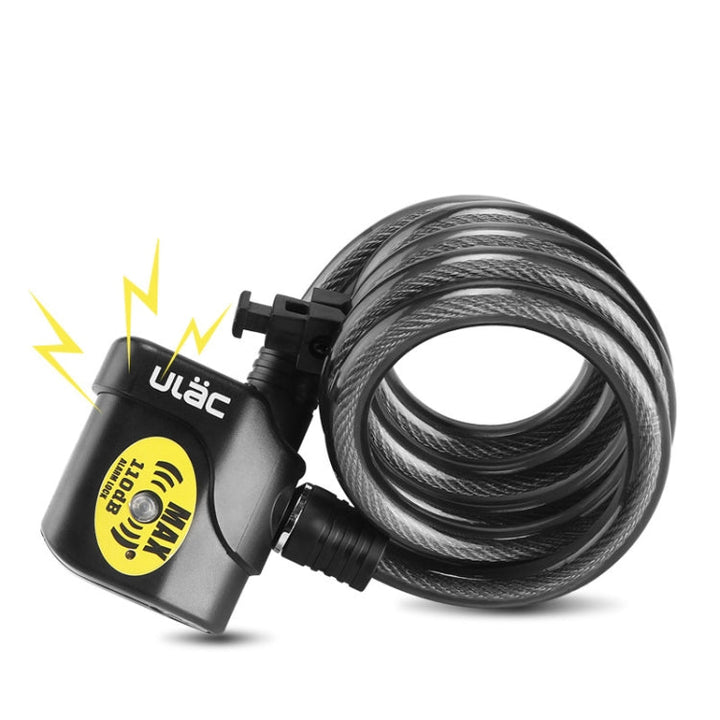 Lisslune | ULAC AL-3P Bicycle Alarm Cable Lock Mountain Bike Lock Bicycle Accessories