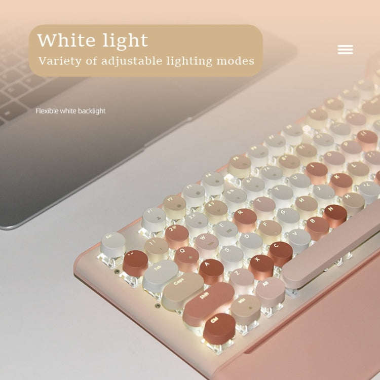 Lisslune | Mofii GEEZER G7 107 Keys Wired / Wireless / Bluetooth Three Modes Mechanical Keyboard, Cable Length: 1.5 m (Brown)