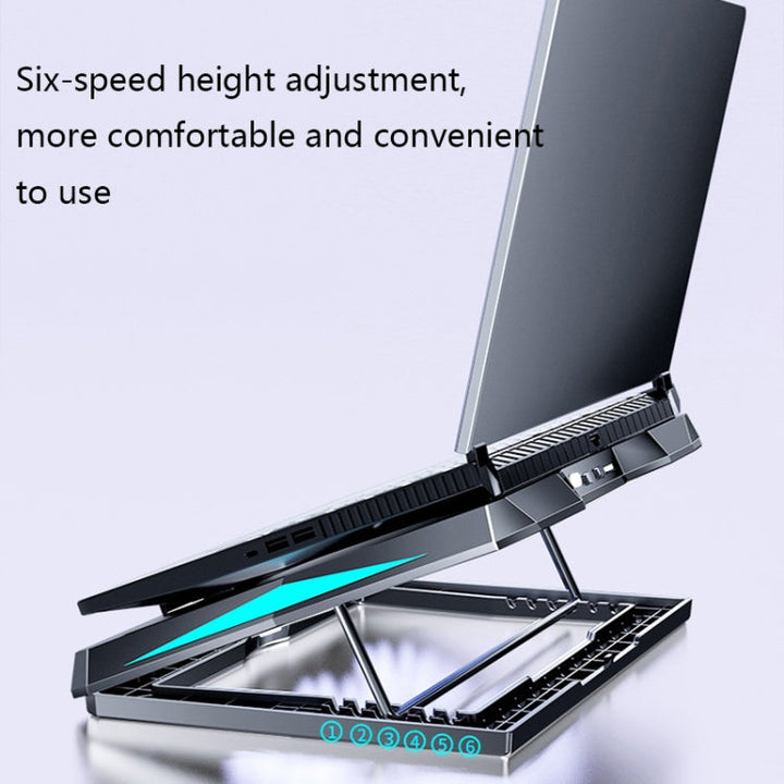 Lisslune | MC Q3 Lifting and Foldable Laptop Cooler (Black)