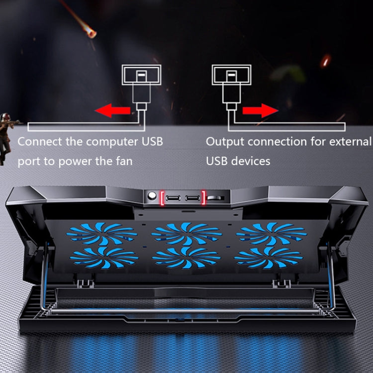 Lisslune | MC Q3 Lifting and Foldable Laptop Cooler (Black)