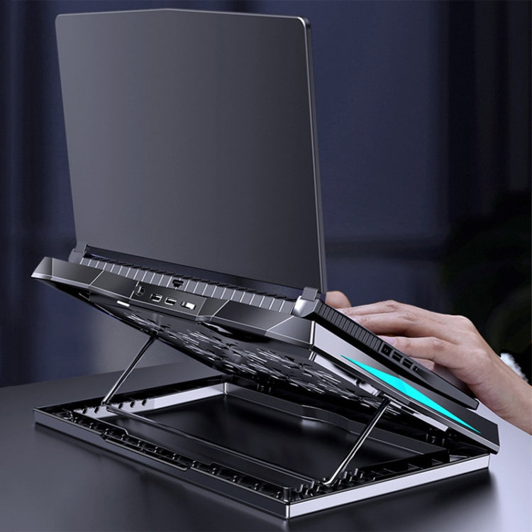 Lisslune | MC Q3 Lifting and Foldable Laptop Cooler (Black)