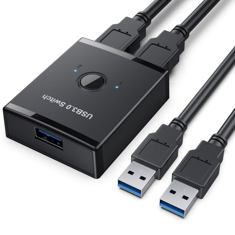 Lisslune | T25 2 In 1 USB3.0 Bidirectional Switch Printer-Shares Splitter (Black)
