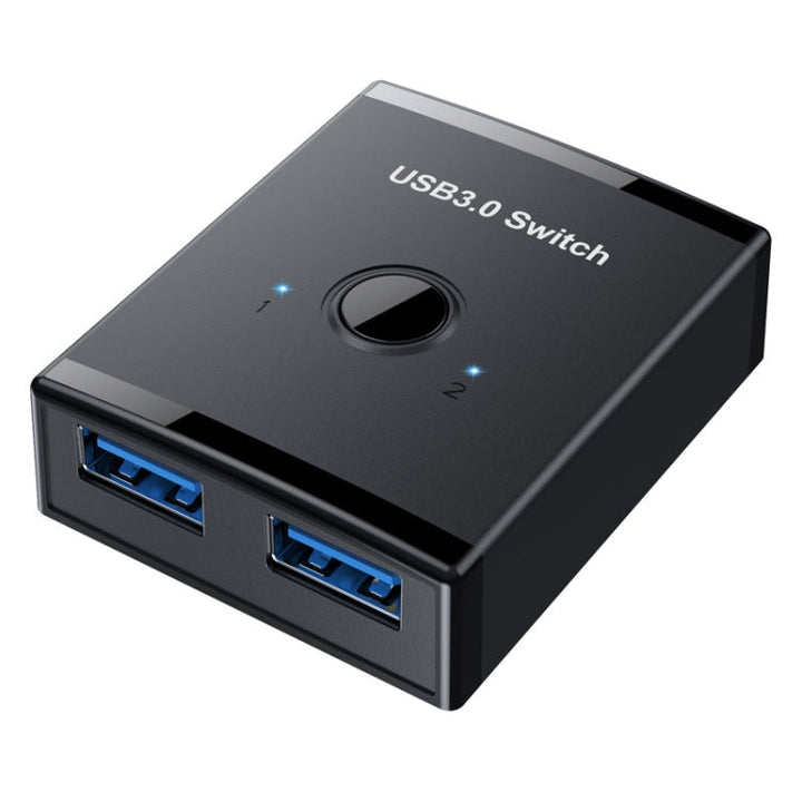 Lisslune | T25 2 In 1 USB3.0 Bidirectional Switch Printer-Shares Splitter (Black)
