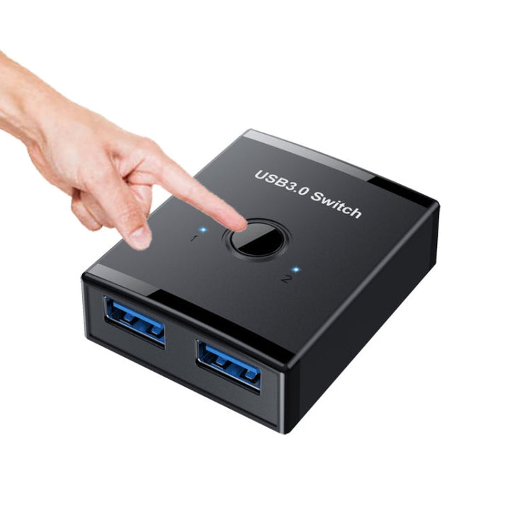 Lisslune | T25 2 In 1 USB3.0 Bidirectional Switch Printer-Shares Splitter (Black)