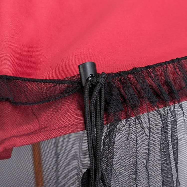 Lisslune | HY-0205 300 x 230 cm Outdoor Sun Umbrella Anti-Mosquito Net Cover, Dimensions: Folding Tents (Black)