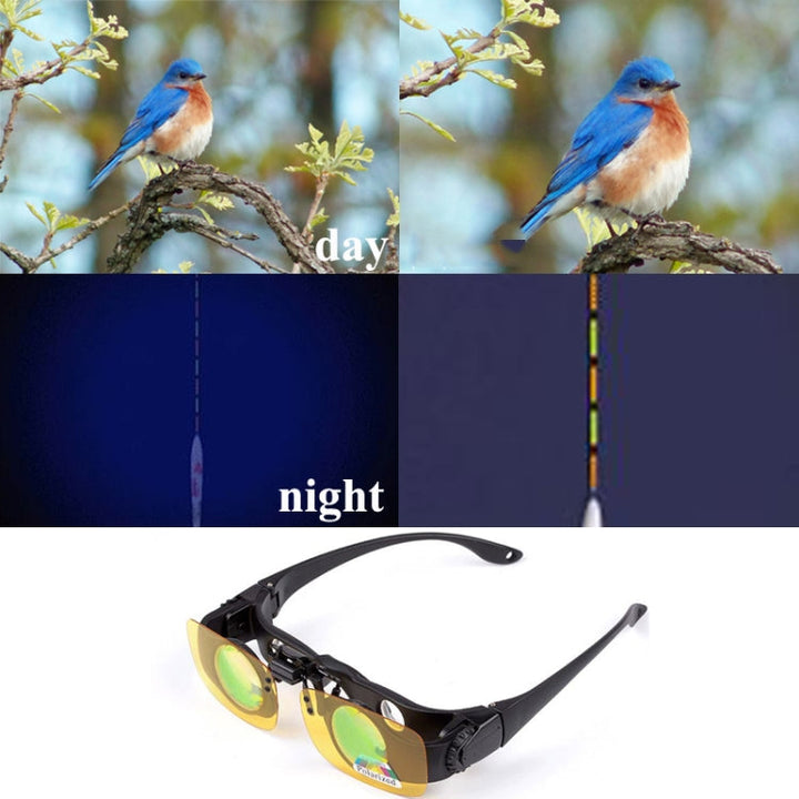 Lisslune | 8x Fishing Binoculars Zoomable Telescope Glasses ,Style: Telescope+Three-color Clip