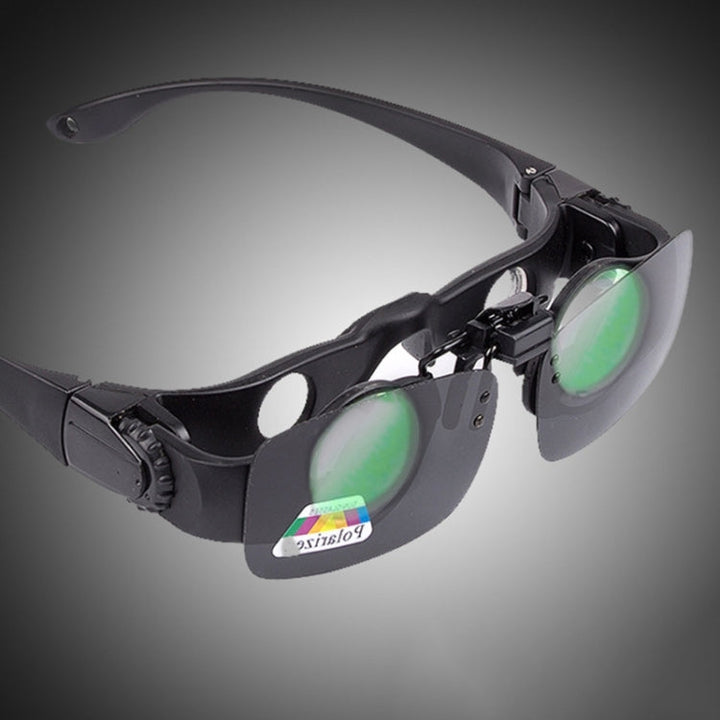 Lisslune | 8x Fishing Binoculars Zoomable Telescope Glasses ,Style: Telescope+Three-color Clip