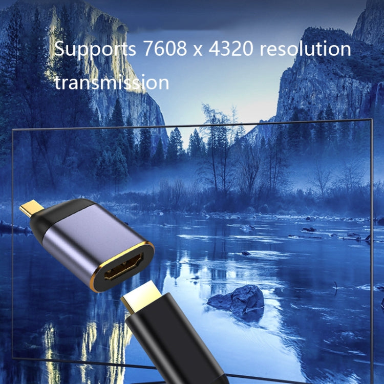 Lisslune | Type-C Male to HDMI Female 8K Converter, Style: 8K-001
