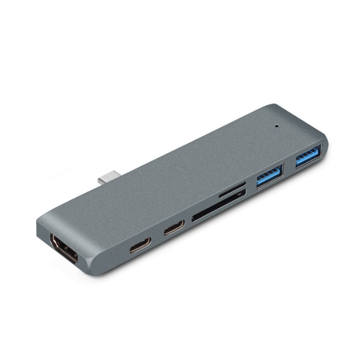 Lisslune | TYPE-C to 4K HDMI HUB Docking Station TF/SD Card Reader for MacBook Pro(Grey)