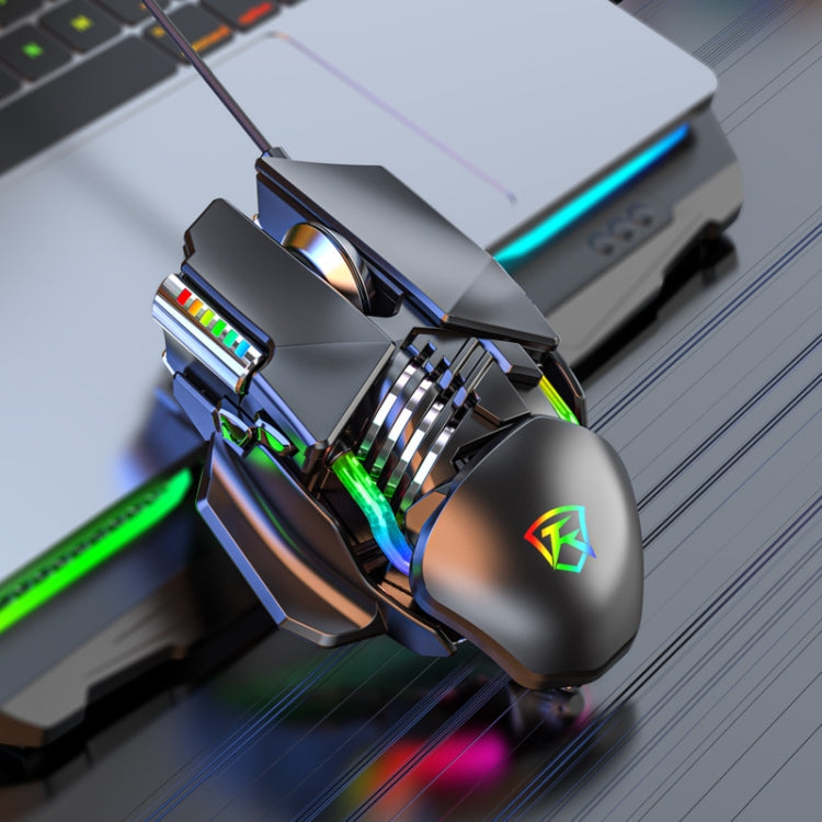 Lisslune | Y-FRUITFUL P3 6 Button RGB Lighting Adjustable Wired Mouse (Black)
