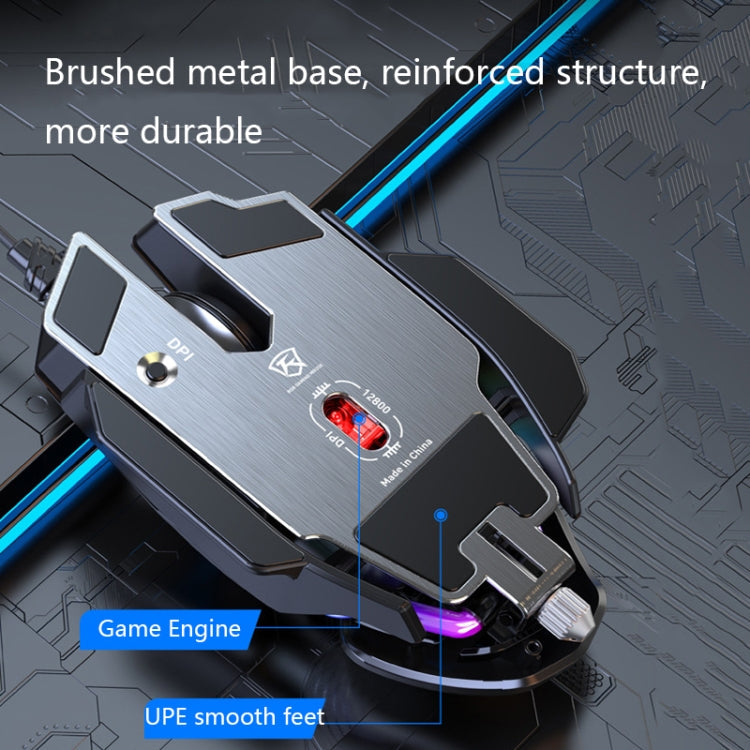 Lisslune | Y-FRUITFUL P3 6 Buttons RGB Lighting Customizable Wired Mouse (White)
