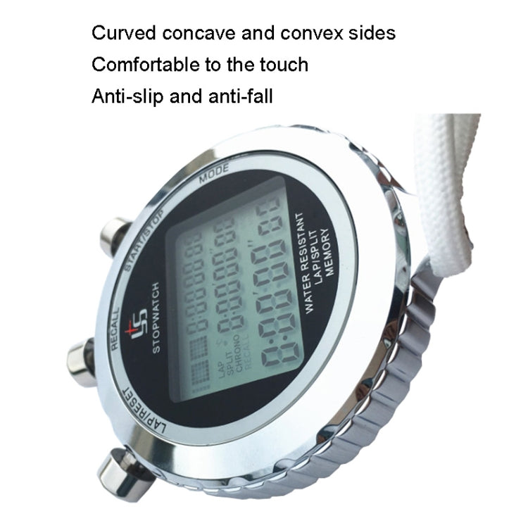 Lisslune | YS Metal Stopwatch 3 Rows Display Running Training Electronic Timer, Style: YS-5100 100 Memory