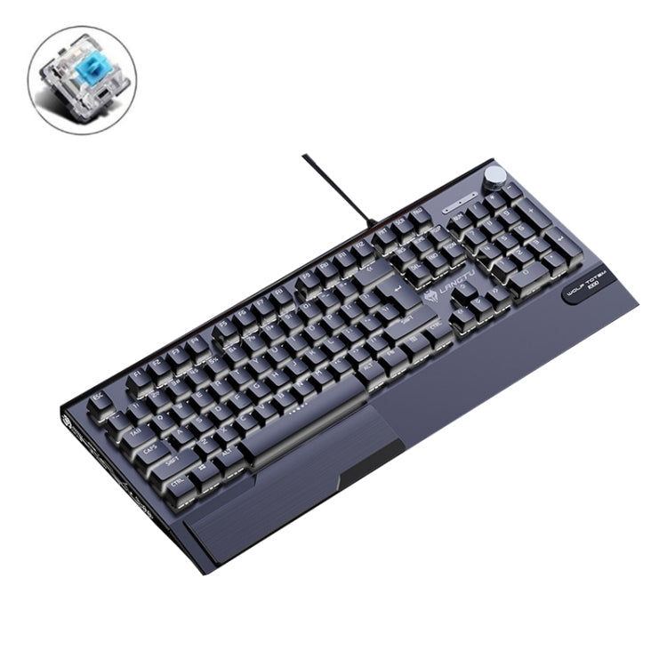 Lisslune | LANGTU K1000 104 Keys Illuminated Wired Keyboard, Cable Length: 1.5 m (Black Green Shaft White Light)