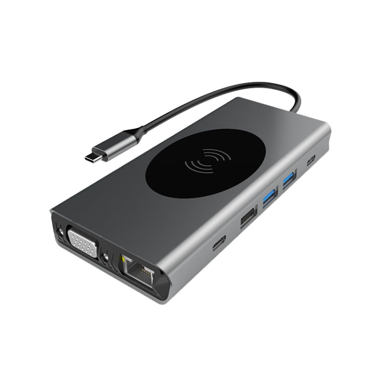 Lisslune | BX13V 13 In 1 Type-C Docking Station Wireless Charging Hub