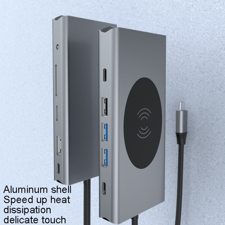 Lisslune | BX13V 13 In 1 Type-C Docking Station Wireless Charging Hub