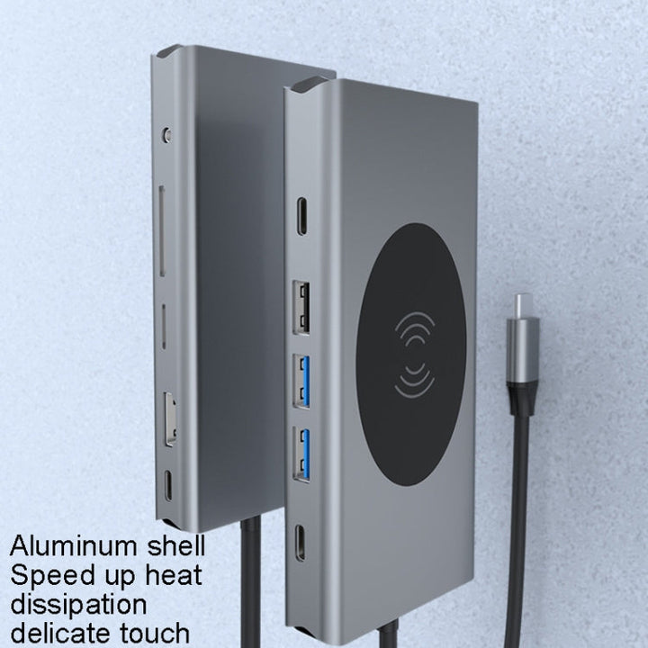 Lisslune | BX13V 13 In 1 Type-C Docking Station Wireless Charging Hub