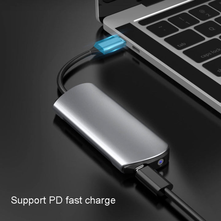 Lisslune | Type-C Expansion Dock 8 In 1 Laptop Converter USB HUB Hub