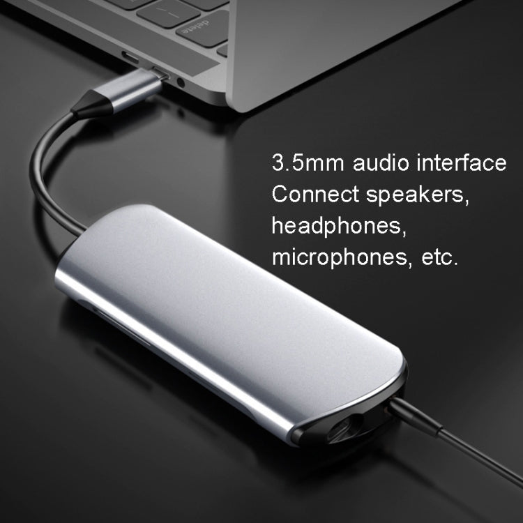 Lisslune | Type-C Expansion Dock 8 In 1 Laptop Converter USB HUB Hub