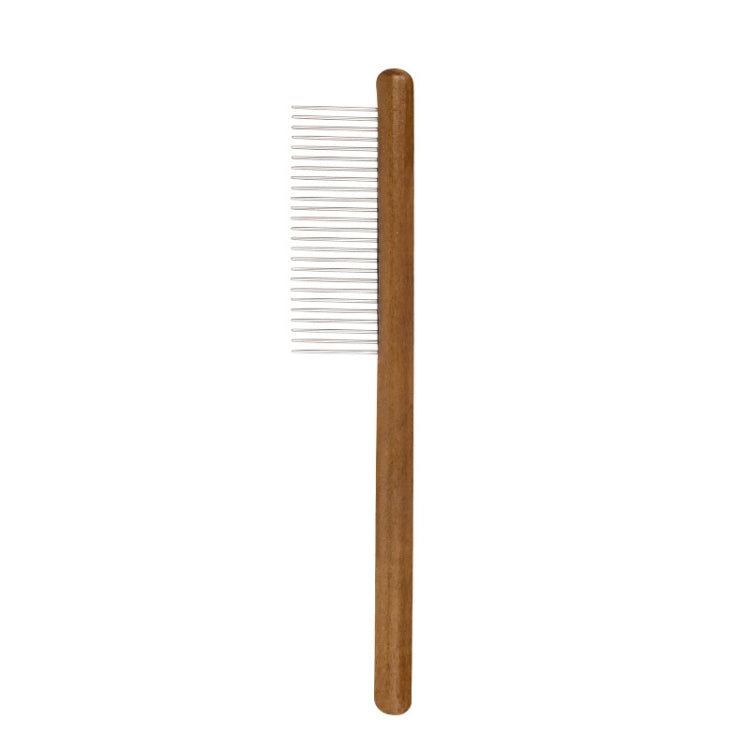 Cat Dog Solid Wood Comb for Removing Floating Hair Pet Cleaning Care Flea Comb(C)
