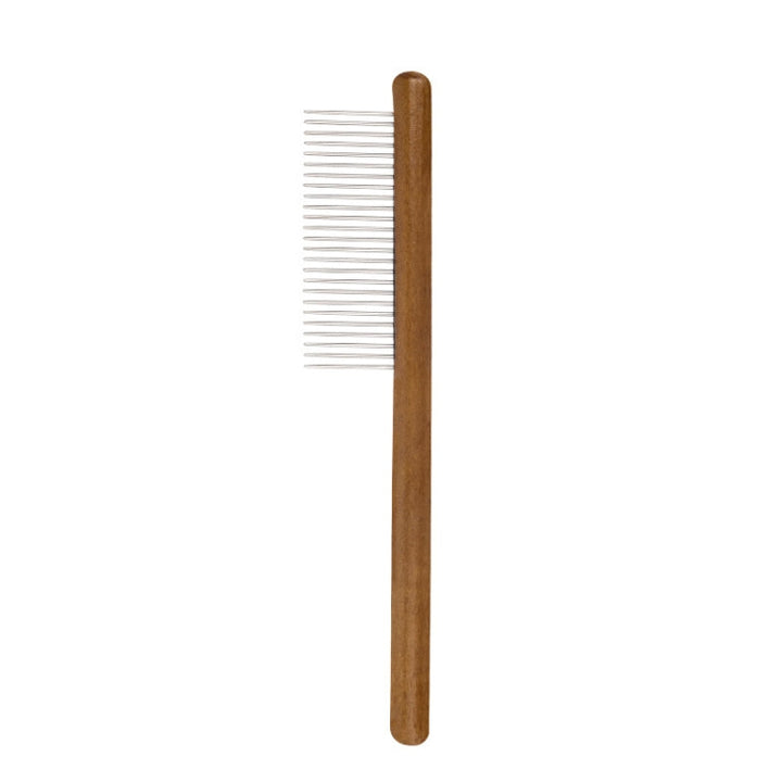 Cat Dog Solid Wood Comb for Removing Floating Hair Pet Cleaning Care Flea Comb(C)