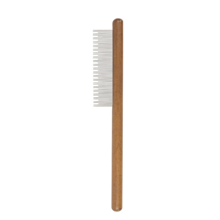 Cat Dog Solid Wood Comb for Removing Floating Hair Pet Cleaning Care Flea Comb(E)
