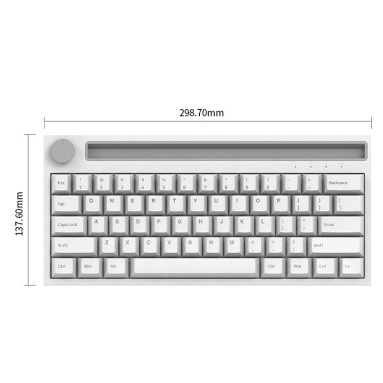 Lisslune | Ajazz K620T 62 Keys Bluetooth Wireless Dual Mode Mechanical Keyboard, Style: Blue Shaft (Black)