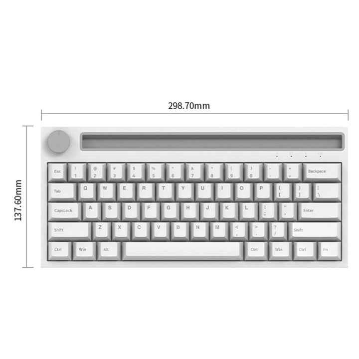 Lisslune | Ajazz K620T 62 Keys Bluetooth Wireless Dual Mode Mechanical Keyboard, Style: Pink Shaft (Black)