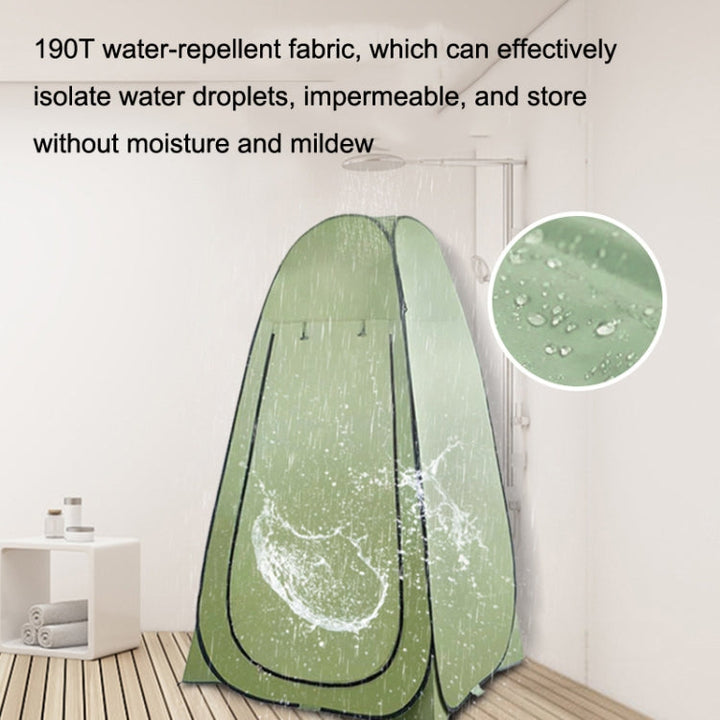 Lisslune | Outdoor Camping Toilet Tent Automatic Shower Tent, Style: Single Person (Olive Green)