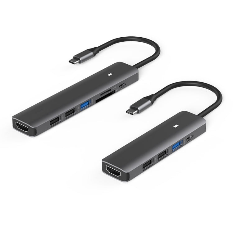 Lisslune | Blueendless Type-C+USB 3.0/2.0+HDMI4K HUB, Specification: 5 in 1