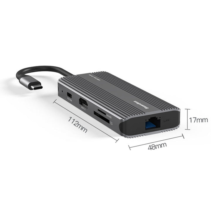 Lisslune | Blueendless 8K/30Hz Type-C to Gigabit Ethernet USB3.1 Docking Station (8 in 1)
