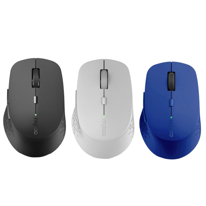 Lisslune | Rapoo M300G 1600DPI 3 Button Laptop Office Silent Wireless Bluetooth Mouse (Light Gray)