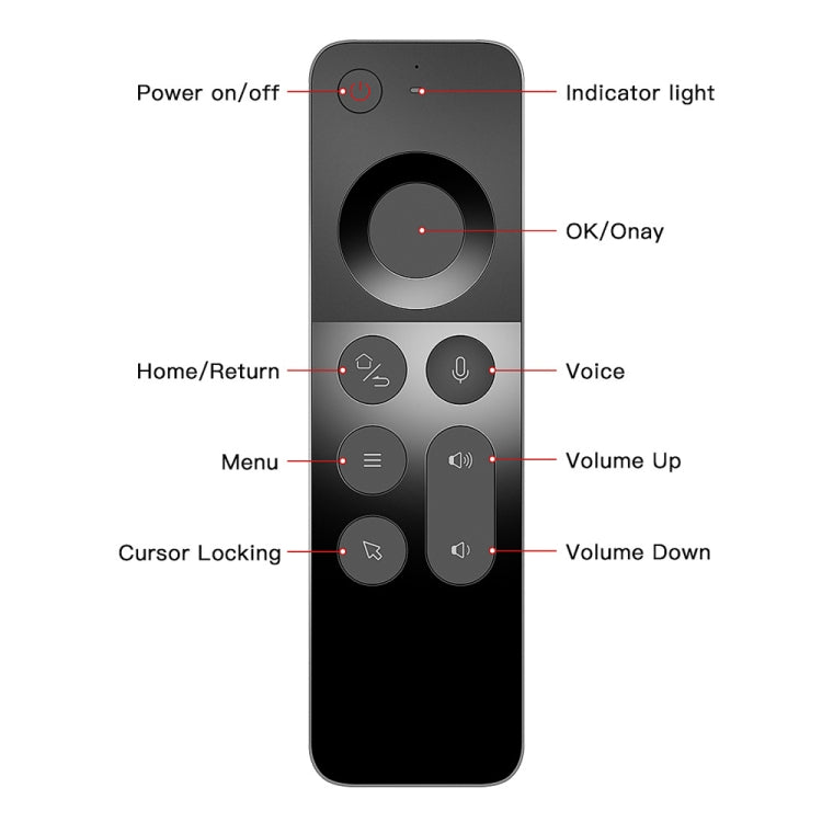 Lisslune | W3 Air Infrared Learning Dual-Sided Wireless Mini Keyboard Mouse 2.4G Voice Remote Control