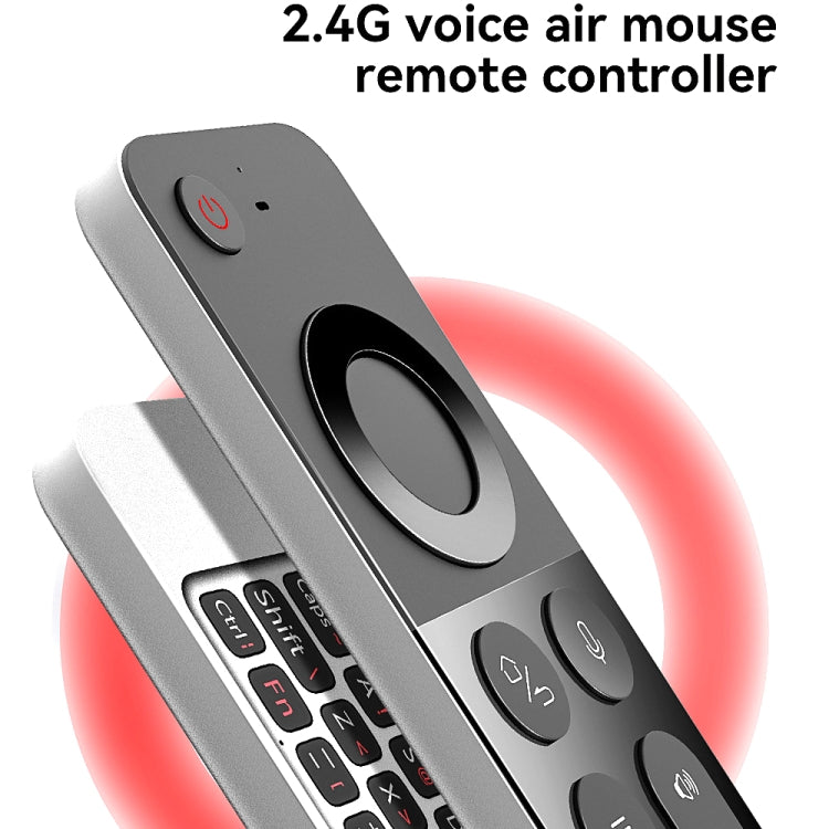 Lisslune | W3 Air Infrared Learning Dual-Sided Wireless Mini Keyboard Mouse 2.4G Voice Remote Control