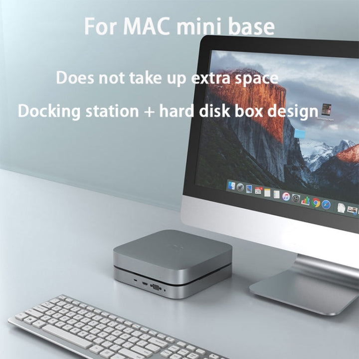 Lisslune | Rocketek MM483 For Mac Mini Docking Station With Hard Drive Bay