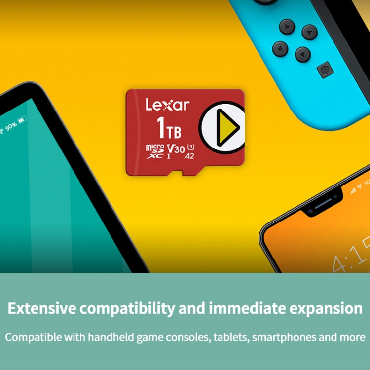Lisslune | Lexar LSDMI High Speed TF Card Game Console Memory Card, Capacity: 512GB (Red)
