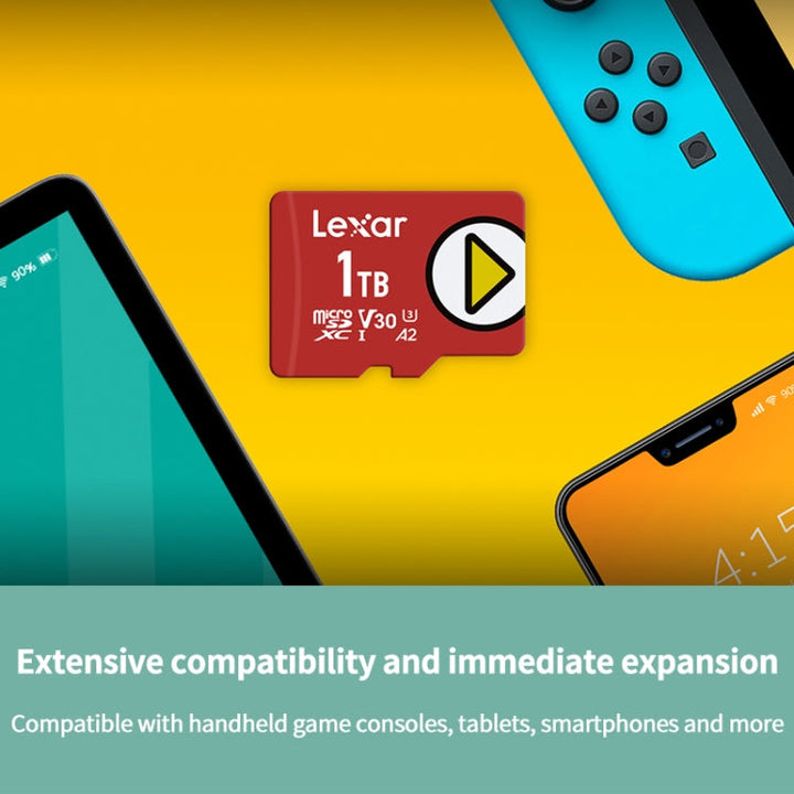 Lisslune | Lexar LSDMI High Speed TF Card Game Console Memory Card, Capacity: 512GB (Red)