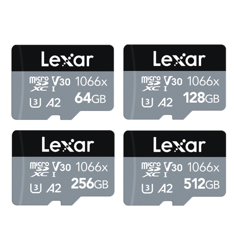 Lisslune | Lexar LKSTF1066X High-Speed TF Card Action Camera Surveillance Recorder Memory Card, Capacity: 64GB
